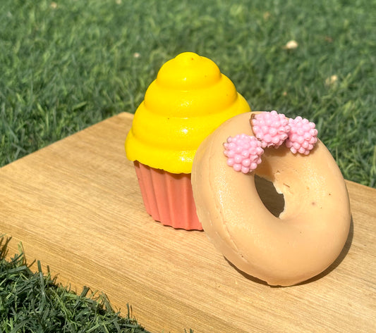 Sweet Suds Duo: Cupcake & Donut Delight Soap!